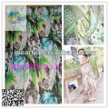 Polyester Printed Chiffon Yoryu Fabric/Lady dress